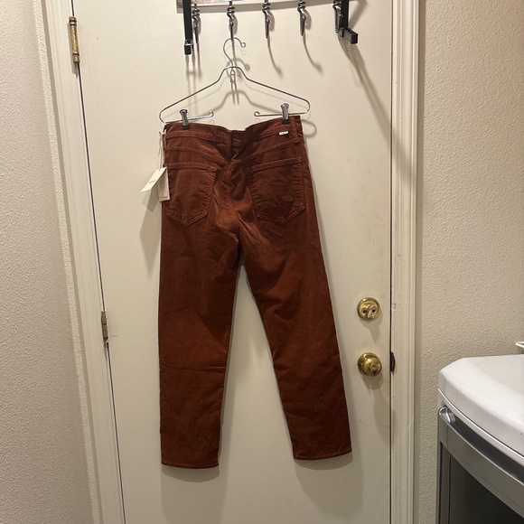 NWT MOTHER Tomcat cropped corduroy 28/6 pants - Picture 5 of 6
